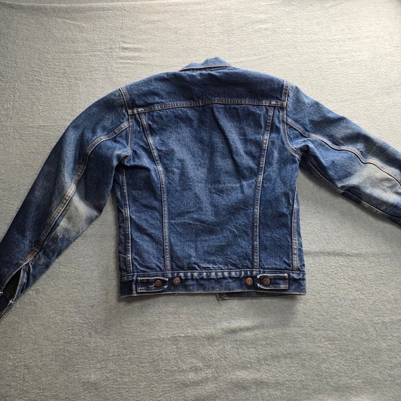 Vintage Levis 70506 0317 Blanket Lined Denim Trucker Jacket Made in USA Mens 34 - Picture 11 of 13
